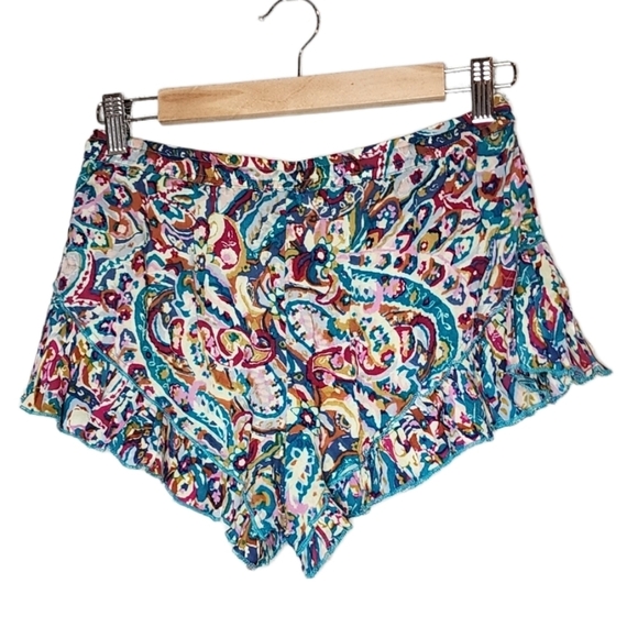 NWT Volcom Shorts Flowy Colorful Mulitcolored Size Small Stretch Waist Beachy - Picture 6 of 16